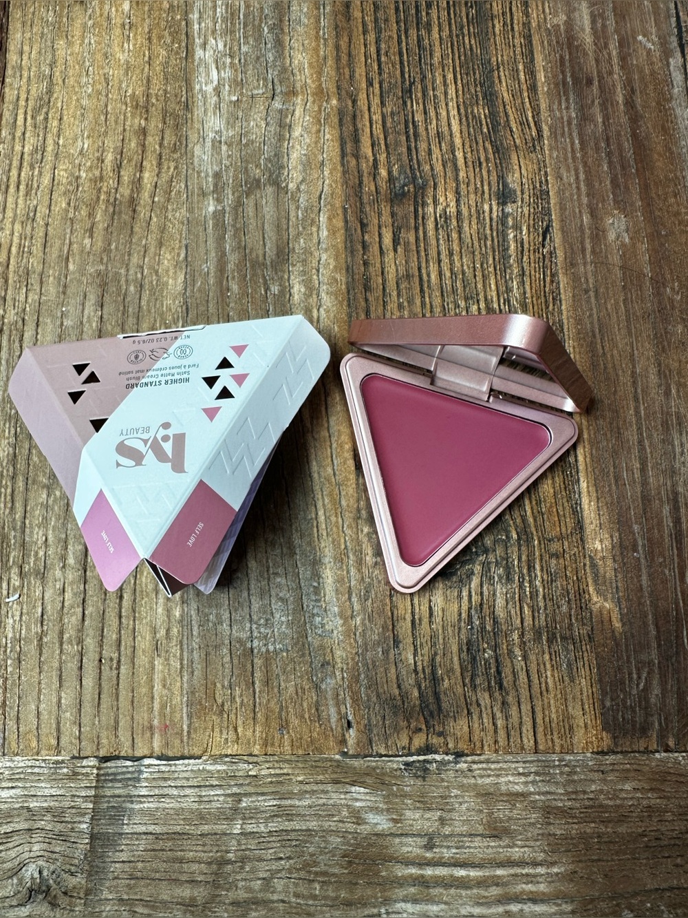 Triangular Cream Blush in Rosy Mauve Pink - PXS Beauty
